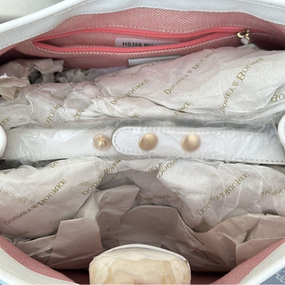 Dooney & Bourke Gray and White Satchel - Picture 10 of 14